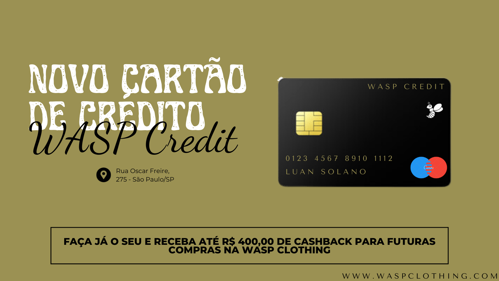 Cartão de Crédito WASP